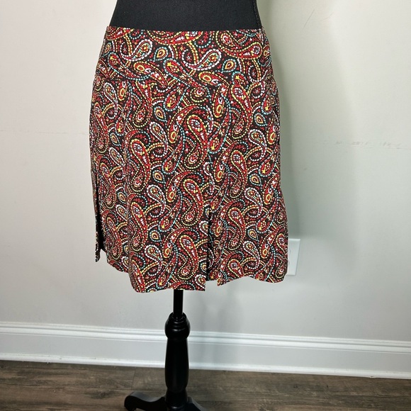 Harold floral pleated mini paisley skort sz 8 - Picture 6 of 7